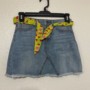 Tractr Denim Mini Skirt